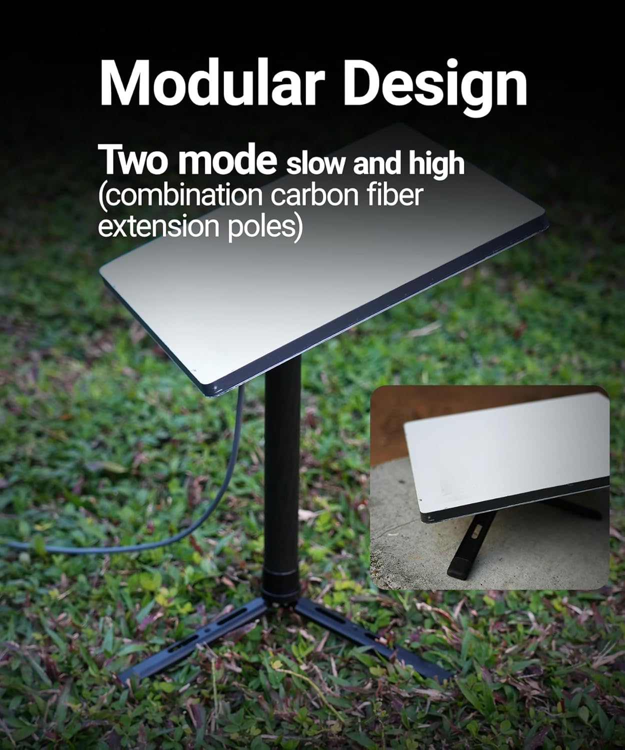 ORLN'K Portable Carbon Fiber Tripod with Aluminum Adapter for Starlink Mini SM03-T2