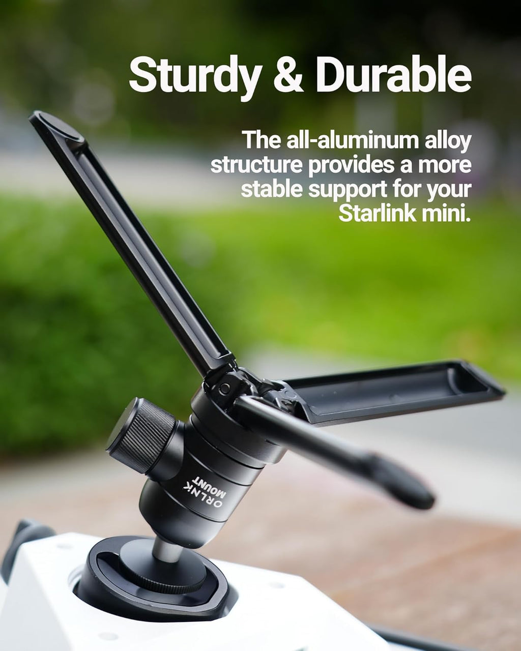 ORLNK Portable Tripod Stand with Aluminum Adapter for Starlink mini