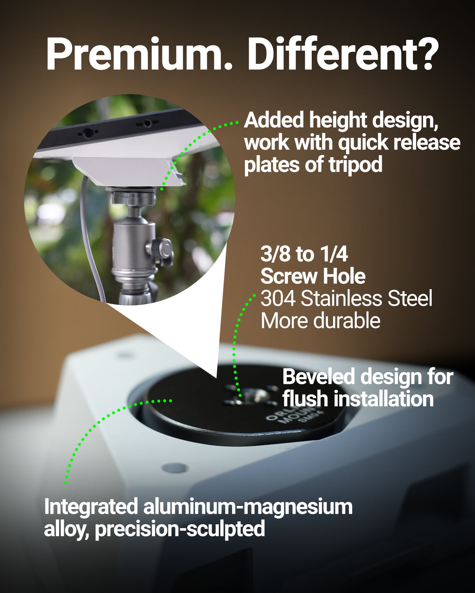 ORLN'K SM04 Tripod Adapter Mount for Starlink Mini (New Version Pipe Adapter)