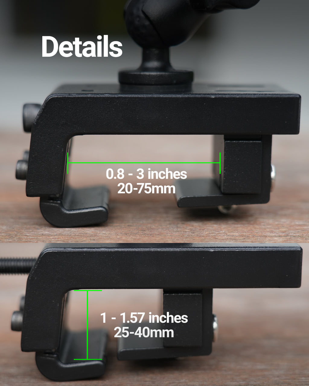 ORLN'K for Starlink mini Mount Roof Rack Mounting Kit for RV SUV Truck Jeep Vehicle - Fits Square Rails