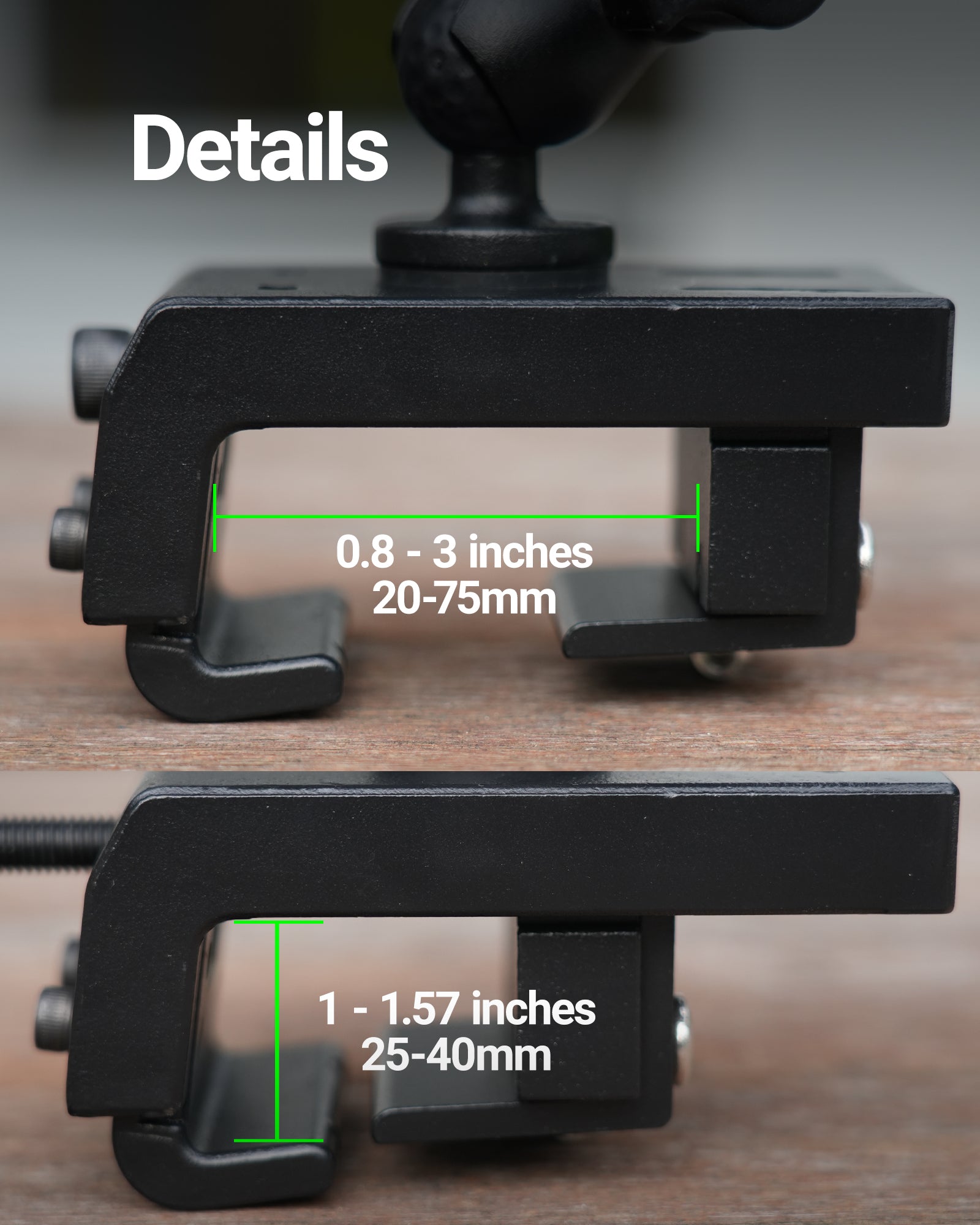 ORLN'K for Starlink mini Mount Roof Rack Mounting Kit for RV SUV Truck Jeep Vehicle - Fits Square Rails