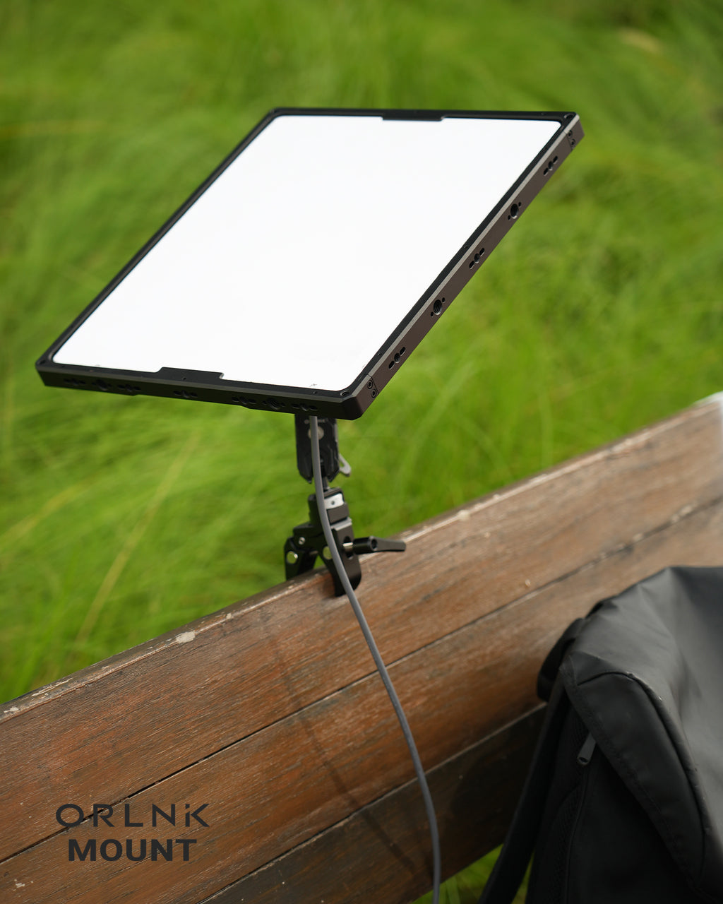 ORLN'K for Starlink Mini RV Ladder Pole Mount, Roof Rack Mount, Clamps for RV, Boat, Yacht (All Metal, Anti-Rotation) Pro with V2025 Adpater